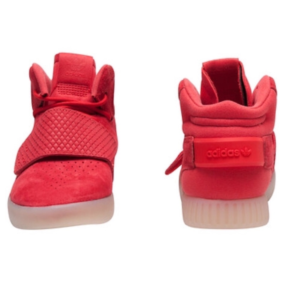 Adidas tubular invader Strap red suede sneakers - Picture 3 of 8
